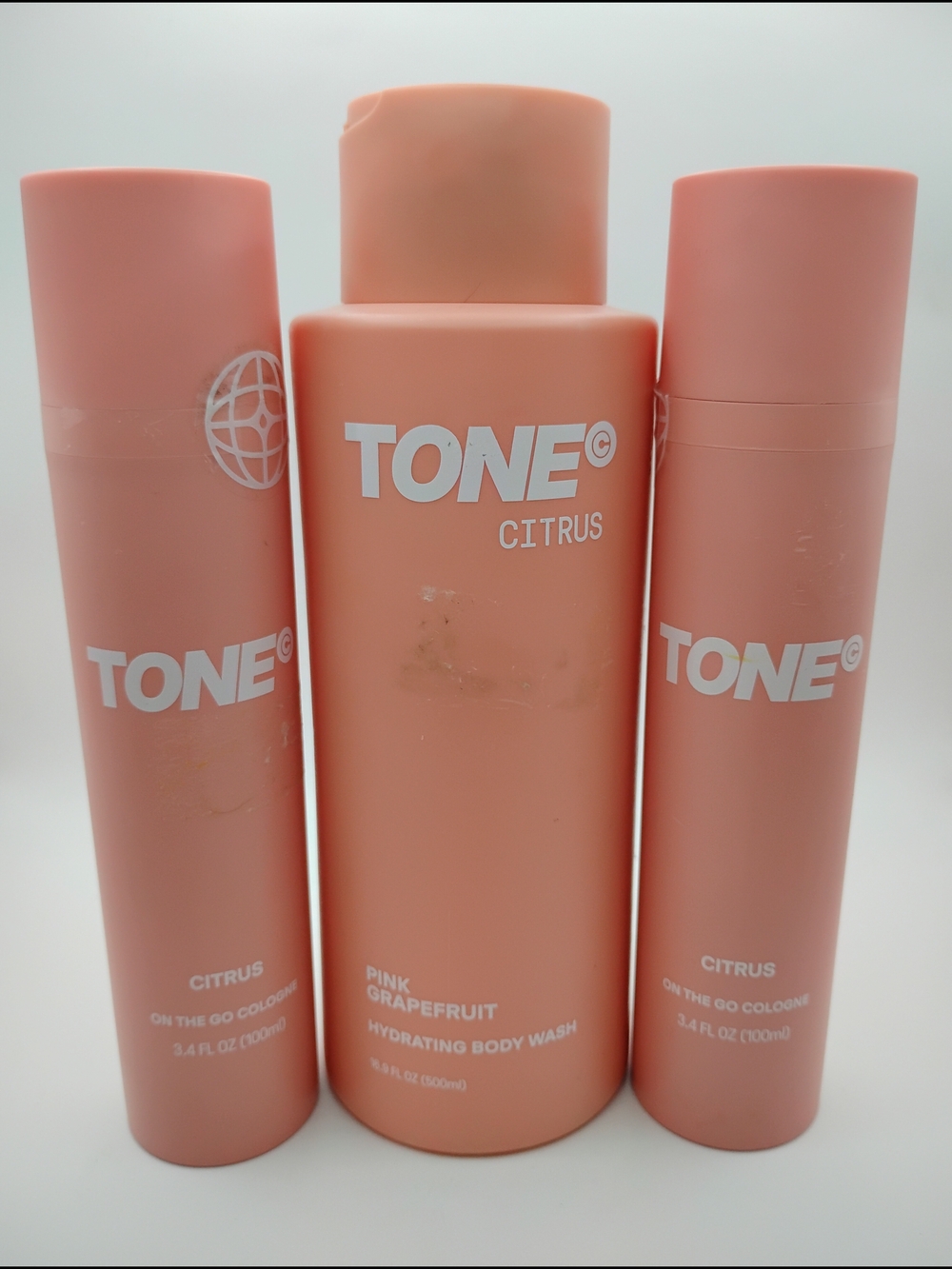 Tone Citrus Pink Grapefruit Hydrating Body Wash & 2 On The Go Matching Sprays - Picture 2 of 2
